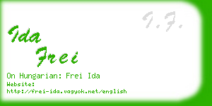 ida frei business card